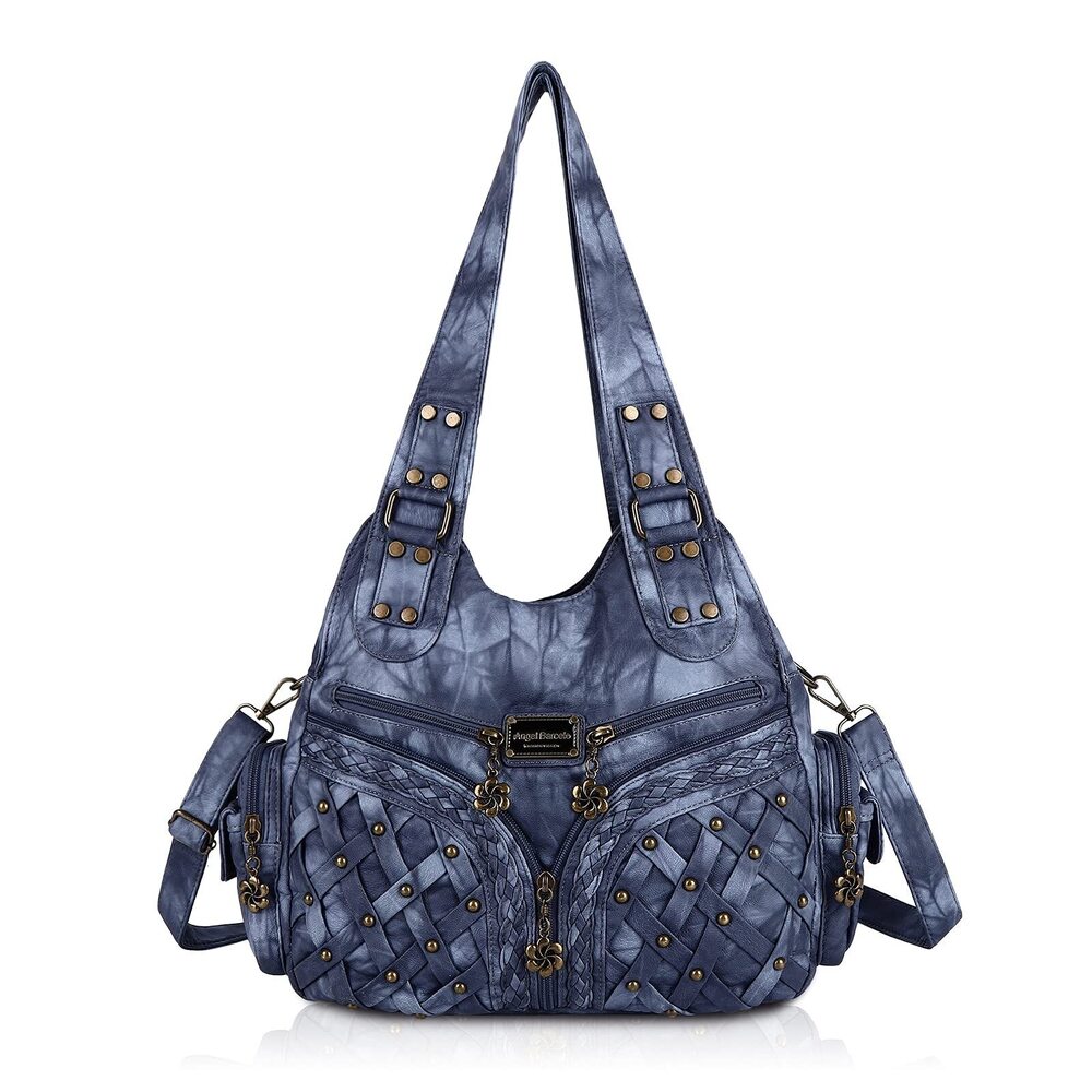 4814 Roomy Fashion Hobo Handbags Purse Satchel Shoulder Bags Tote Washed